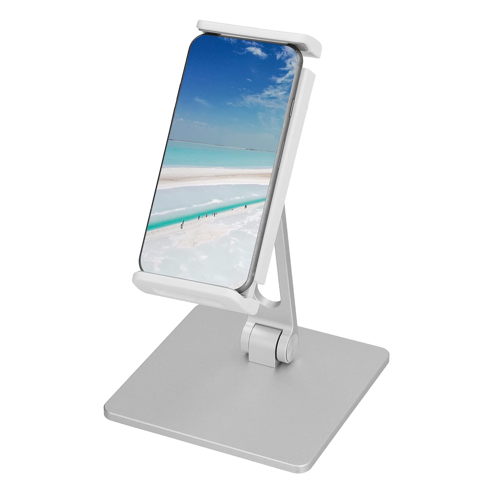 Soporte de teléfono para escritorio, de aleación de aluminio, universal, ajustable, plegable, para iPhone 16, 15, 14, 13, 12, 11 Pro Max XR X 8, Huawei, Galaxy, XIAOMI, todos los teléfonos