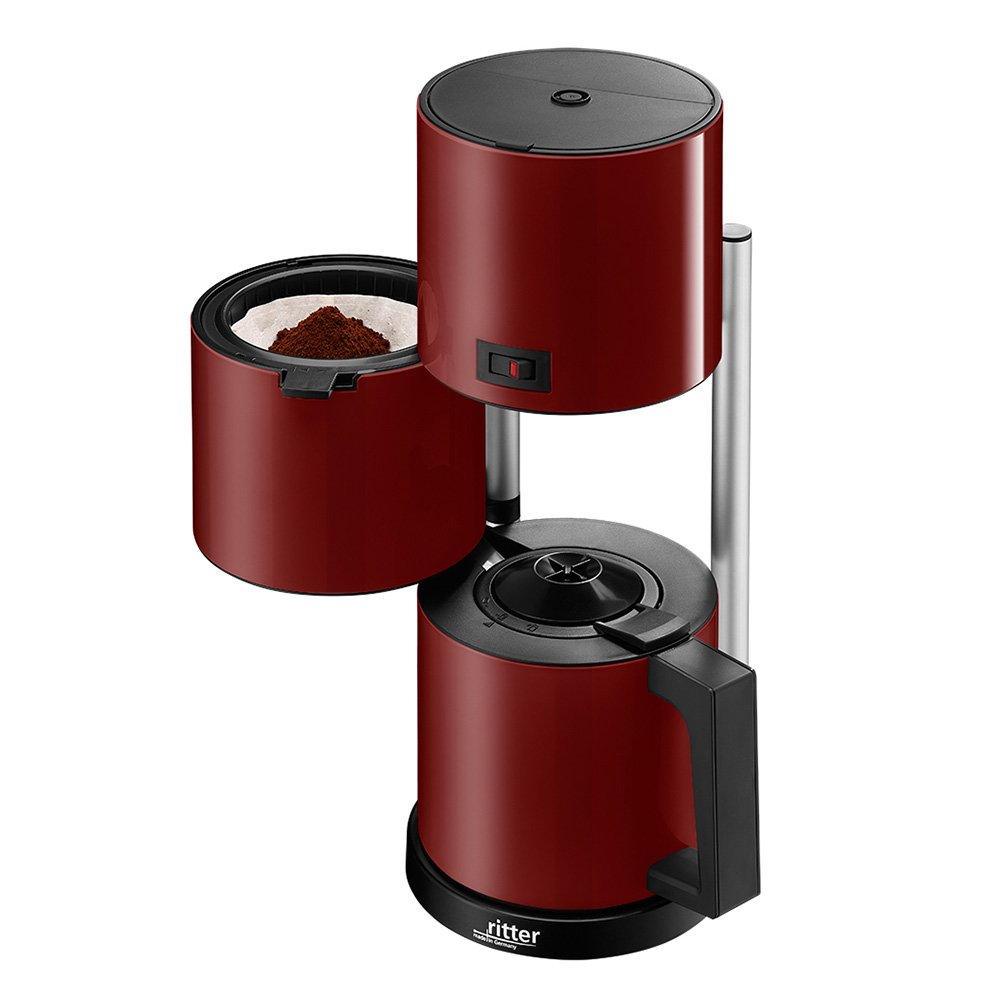 ritter pilona 5 filterkoffiezetapparaat met isoleerkan &... ritter pilona 5 filterkoffiezetapparaat met isoleerkan &... Afbeeldingen Ritter Pilona 5 koffiezetapparaat, rood, filterkoffiezetapparaat... Ritter pilona 5 Filterkaffeemaschine mit Isolierk