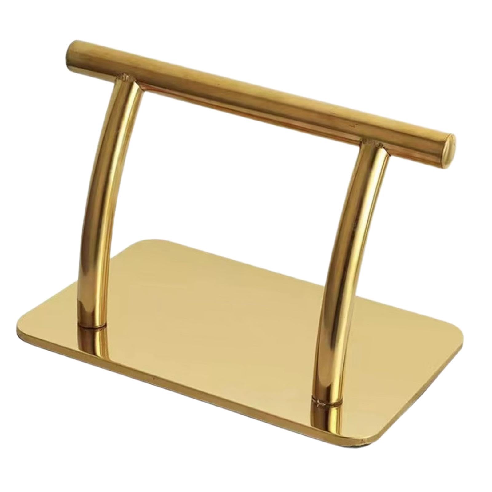 perfeclan Soporte de reposapiés para silla de peluquería, accesorio, piezas de silla de peluquero, Pedal cómodo para estilistas de peluquería, oro
