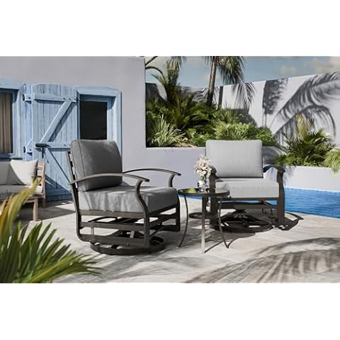 ASJMR 3 Piece Outdoor Rocking Chair Set Cover
