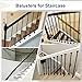 Sidasu 16-Pack Wrought Iron Balusters for Staircase, Hollow Single Basket with Double Twist 1/2