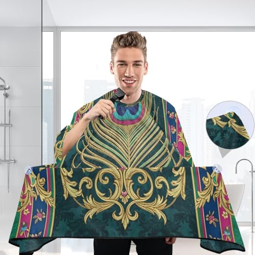 Capa impermeable profesional para corte de cabello con cierre ajustable miniatura 6