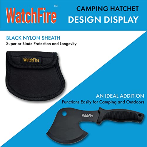 WatchFire-10-Black-CampingSurvival-Axe-Head-Hatchet-with-Nylon-Sheath-210921