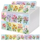 Colarr 100 Pcs Christian and Appreciation Pocket Tissues Travel Packs Gifts Bulk 3 Ply Facial Tissues Individual Pack with Motivational Quotes for Wedding Church(Bible Floral)