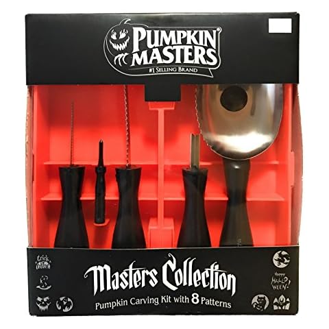 Pumpkin Masters Masters Collection Pumpkin Carving Kit, #1 Brand, 5 Tools, 8 Patterns Cover