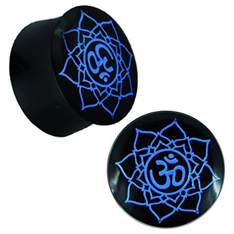 Chic-net Black Piercing with Engraved Flower Cover