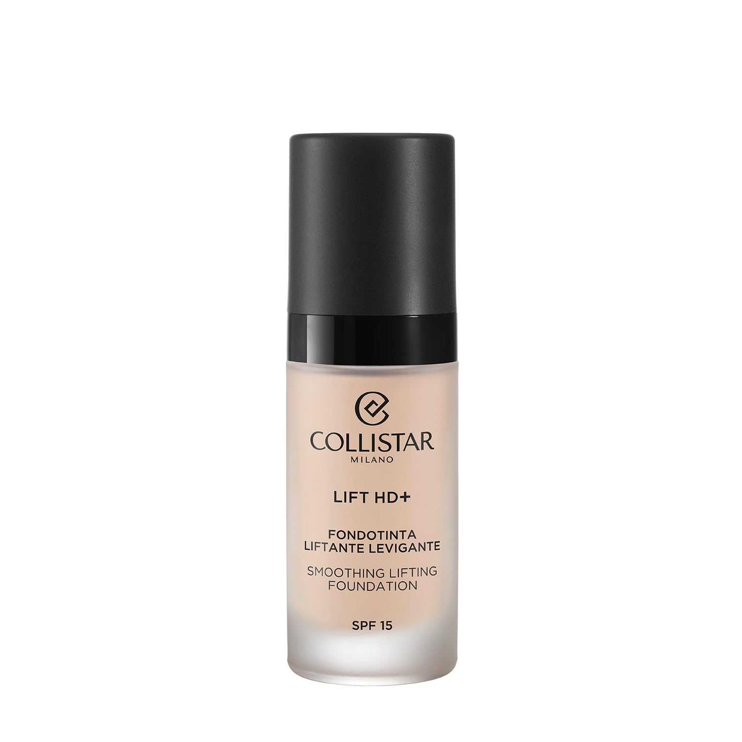 Collistar Lift HD+ Lifting Foundation, Smoothing, SPF15, Instant Lifting Effect, Shiny Satin Finish, Modulable Medium Coverage, Waterproof, No Transfer, No.1N, 30ml
