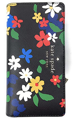 Kate Spade New York Slim Staci Saffiano Leather Bifold Wallet (Blackmulti)