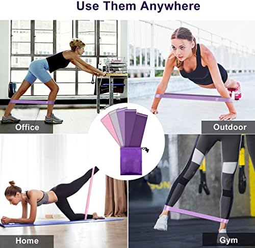 Fitness Strip, guma sportowa kulturystyka z 5 poziomami oporu, odporny materiał, paski do siłowni pilates jogi - torba do przechowywania w zestawie