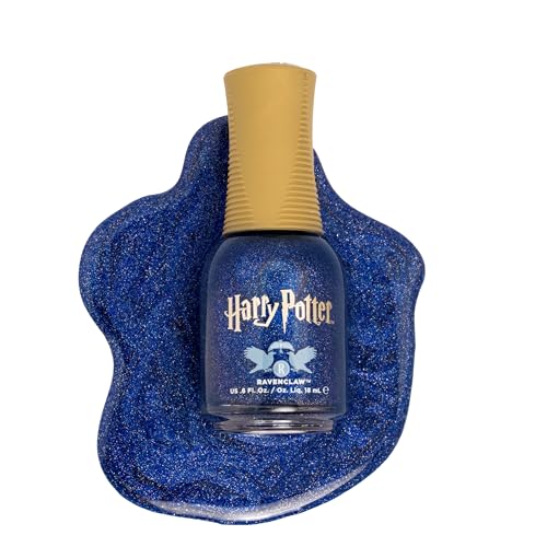 Orly x Harry Potter Prisma Nail Polishes | Enchanting Gryffindor Ravenclaw Slytherin & Hufflepuff House Colors | Shimmery Nail Lacquers that Glitter and Glow 0.6fl oz (Ravenclaw)