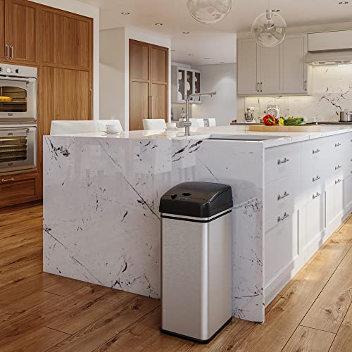 Itouchless DZT13P 13 Gallon Kitchen Trash Can thumb #5