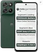 Motorola G67 Power 5G (Pantone Cilantro, 8GB RAM, 128GB Storage)