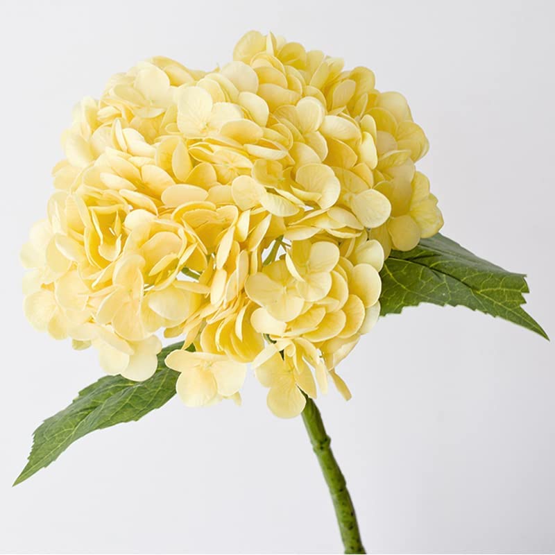 Fleurs artificielles hortensia 3D bouquet real touch pour vase de salon