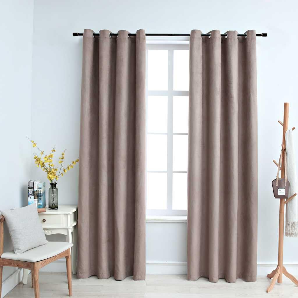 Cortinas opacas con ojales metálicos, 2 unidades, 140 x 245 cm, opacas, aislamiento térmico, cortinas de privacidad para salón, dormitorio, habitación infantil