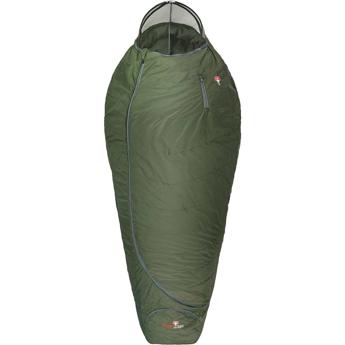 Grüezi-Bag Biopod Wolle Survival XXL Schlafsack Wide Oliv