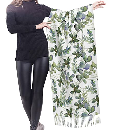 Écharpe chaude eucalyptus femme noire PSVOD balade hiver