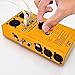 12-Plug Pro Audio Cable Tester - 12-in-1 Line Finder, Continuity Checker, Wire Tracker w/ Internal Battery, LED Light Indicator - Supports 12 Types of Cables, USB, RJ45, XLR, and More - Pyle PCT40