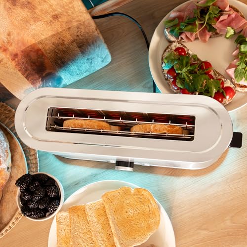 Grille-Pain Cecotec Shine&Toast Extra – 1050 W, Fente Longue, 7 Niveaux de Brunissage - vue 6