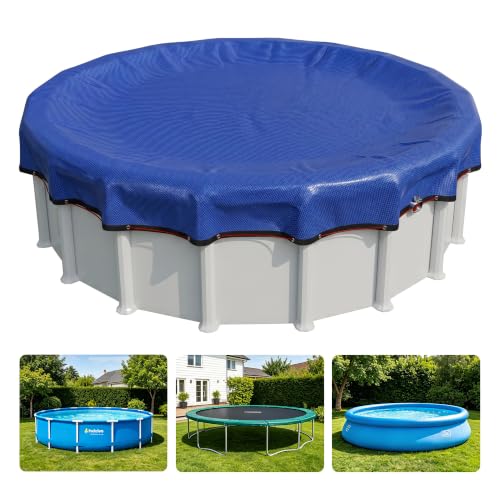 PoolTrivo 24 ft Heavy-Duty Pool Cover (Blue)