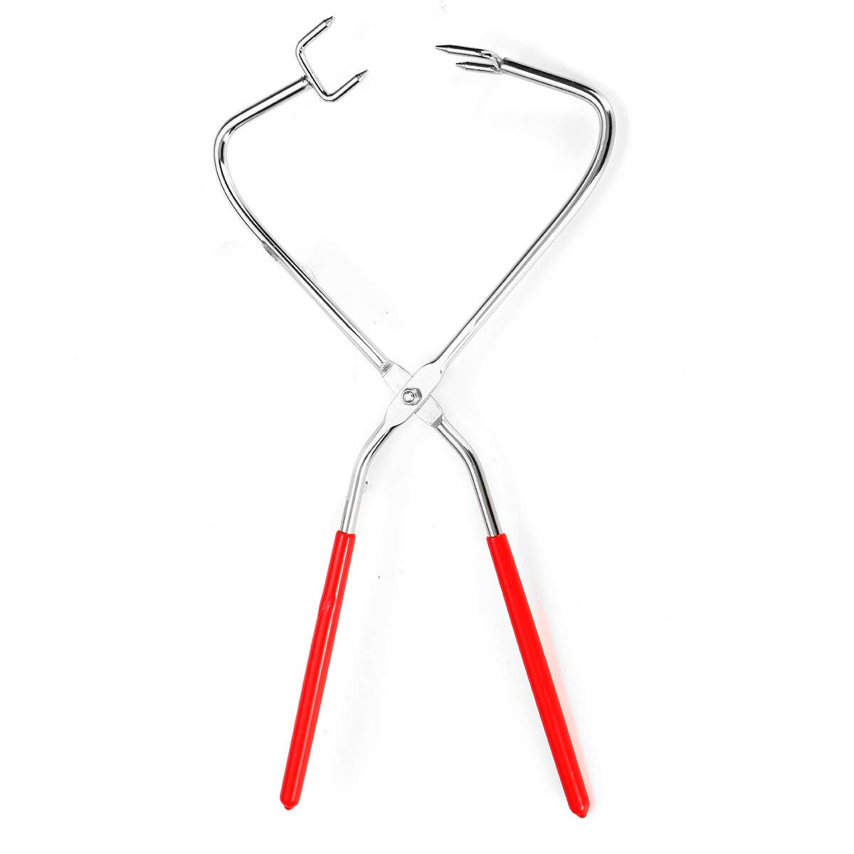 Tuoservo Red Stainless Steel Dipping Tongs Pottery Tool Glazing Thongs For Ceramists Studios