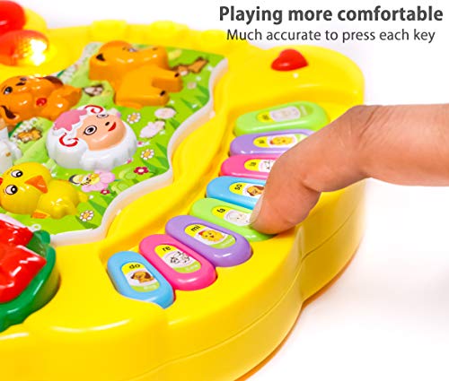 Image of Zest 4 Toyz Piano Keyboard for Kids Musical Piano Musical Toys for Kids with Flashing Lights & Sound Toy Music Keyboard Baby Toy Educational Toys for 3 Year Old+ (Multicolor)