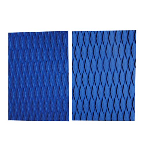 YIJU 2 Peças EVA Tração Pads Surf Deck Grip para Prancha de Surf/Kiteboard - Azul
