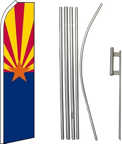 Premium State of Arizona Swooper Flag & 16ft Flagpole KitGround disponible en Yaxa Peru