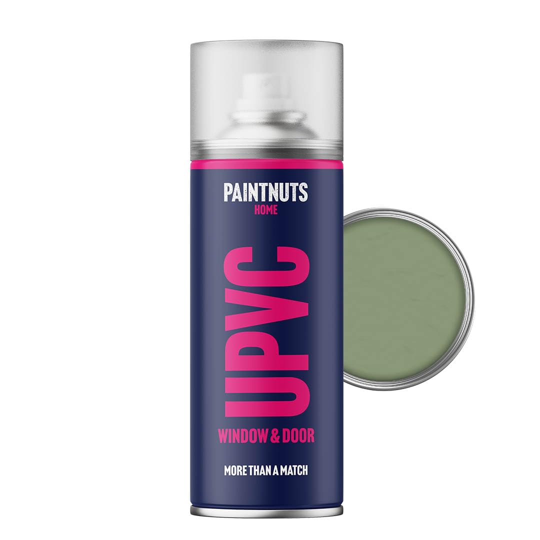 Paintnuts Pale Green Upvc Window & Door Paint - Ral-6021 - Satin 400Ml Spray Can
