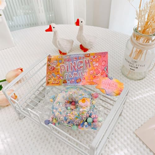 Yirdapall スクイーズ リアル 猫の爪 おもちゃ 柔らかい ストレス解消 発散 ズフィジェットおもちゃ スクイーズフィジェットボール ネコの爪 お祭り景品 グッズ 子供 大人兼用 (ブルー ドーナツ)