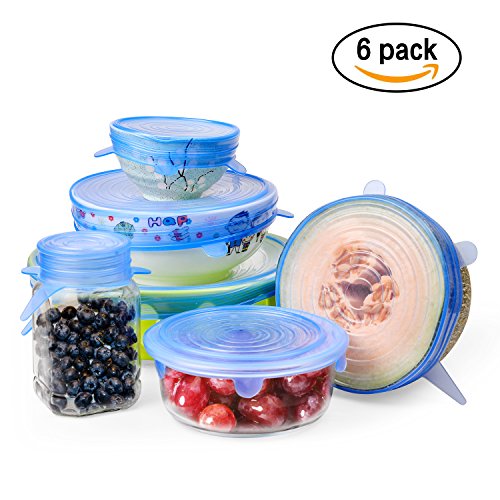 JOLVVN Silicone Coperchi Estensibile, Set 6