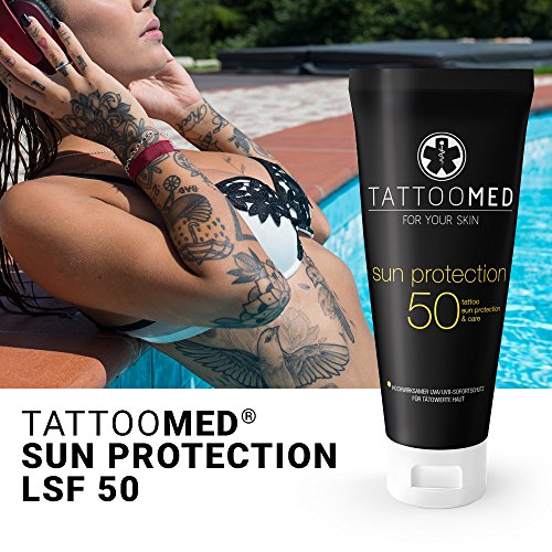 TattooMed Sun Protection LSF50 - Sonnenschutz für Tätowierte Haut - 1er Pack (1 x 100 ml)