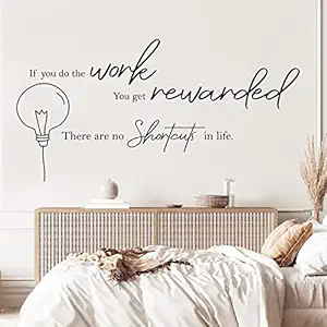 Kotart Motivational Quotes Wall Stickers for Home and Office - Inspirational Quotes Wall Decals for Study Room Decor (48 x 96 cm, PVC) (Quotes-4)