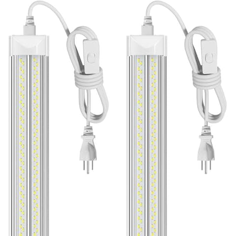 ELEKICO Led Shop Light, Super Bright 40W 5600lm 5000k Shop Light are 5 Times Brighter Than Cabinet Lights, Linkable 2ft Led Light Fixture for Cabinet Garage Workbench 2-Pack Cover