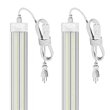 ELEKICO Led Shop Light, Super Bright 40W 5600lm 5000k Shop Light are 5 Times Brighter Than Cabinet Lights, Linkable 2ft Led Lights Fixture for Cabinet Garage Workbench 2-Pack