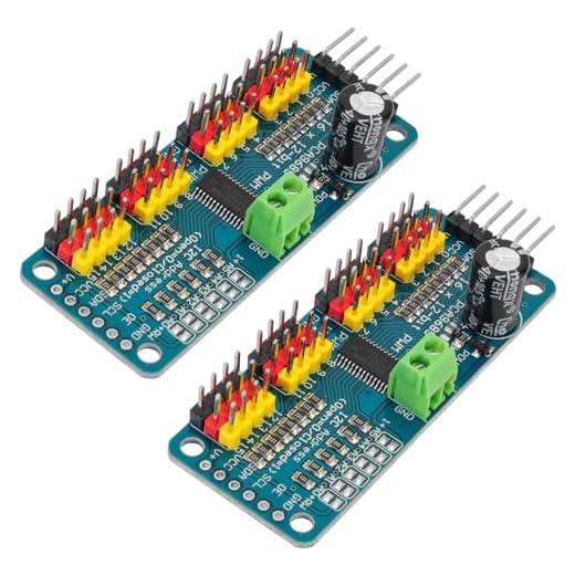 2 pz PCA9685 16 Canali PWM Servo Motore Driver Board I2C IIC Interfaccia 12 Bit Risoluzione per Arduino, Raspberry Pi, Robot