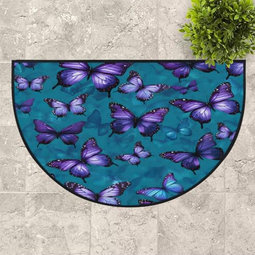 Tapis de sol antidérapant lavable demi-lune 100 x 160 cm - 6