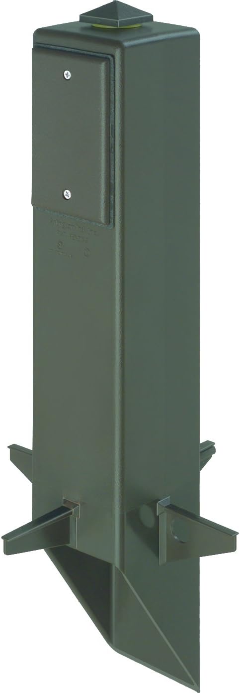 Arlington Industries GP19G-1 Gard-N-Post Outdoor Landscape Lighting Garden Post, 19-Inch, Green