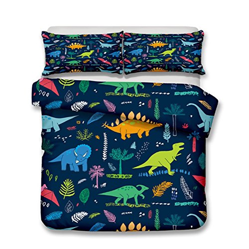 3-pièces de linge de lit housse de couette en tissu doux comprennent une taie d'oreiller, idéal pour les pépinières, roi 220x240 cm -fit pour 1,8 m lit Cover