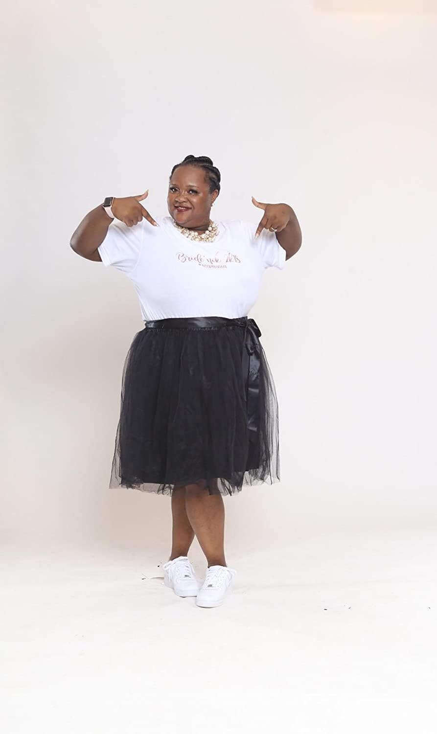 Dancina Women A-Line Tulle Skirt Tutu Knee Length
