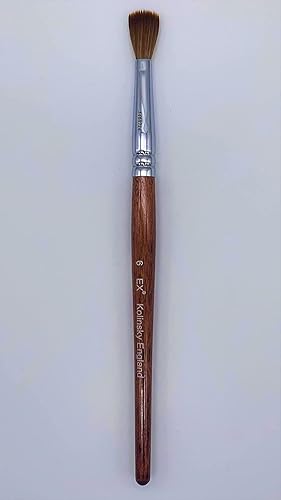 Miniatura 6 de EX Kolinsky Cepillo de uñas acrílico para manicura en polvo acrílico talla 8 paquete de 1