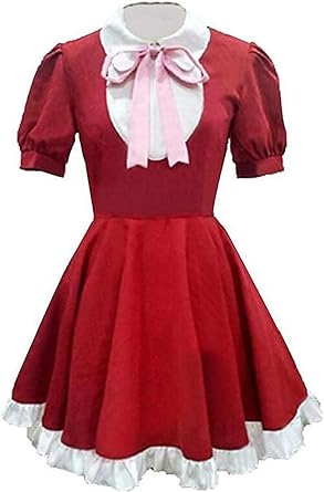Poetic Walk Anime Womens Cosplay Suit Costume Princess Lolita Maid Red Dress Halloween