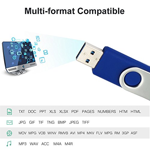Leizhan Micro Usb Flash Drive 32Gb Usb 3.0 Otg Pendrive For Samsung Galaxy S7 S6 S5 S4 S3, Xiaomi,Lg,Sony, One-Plus,Htc, Meizu, Blue #TOP2