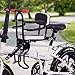 Pesoncarl Bike Seat for Kids Front Mounted Toddler Bike Seat Easy to Install with Back Rest, Foot Pedal, Quick Realease Attachment for Children 2-5 Years, Style1, Child Seats