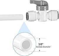 Vista 2 de Accesorios de conexión rápida de 3/8 pulgadas de diámetro exterior, accesorios de conexión de empuje de 3/8 pulgadas de grado alimenticio