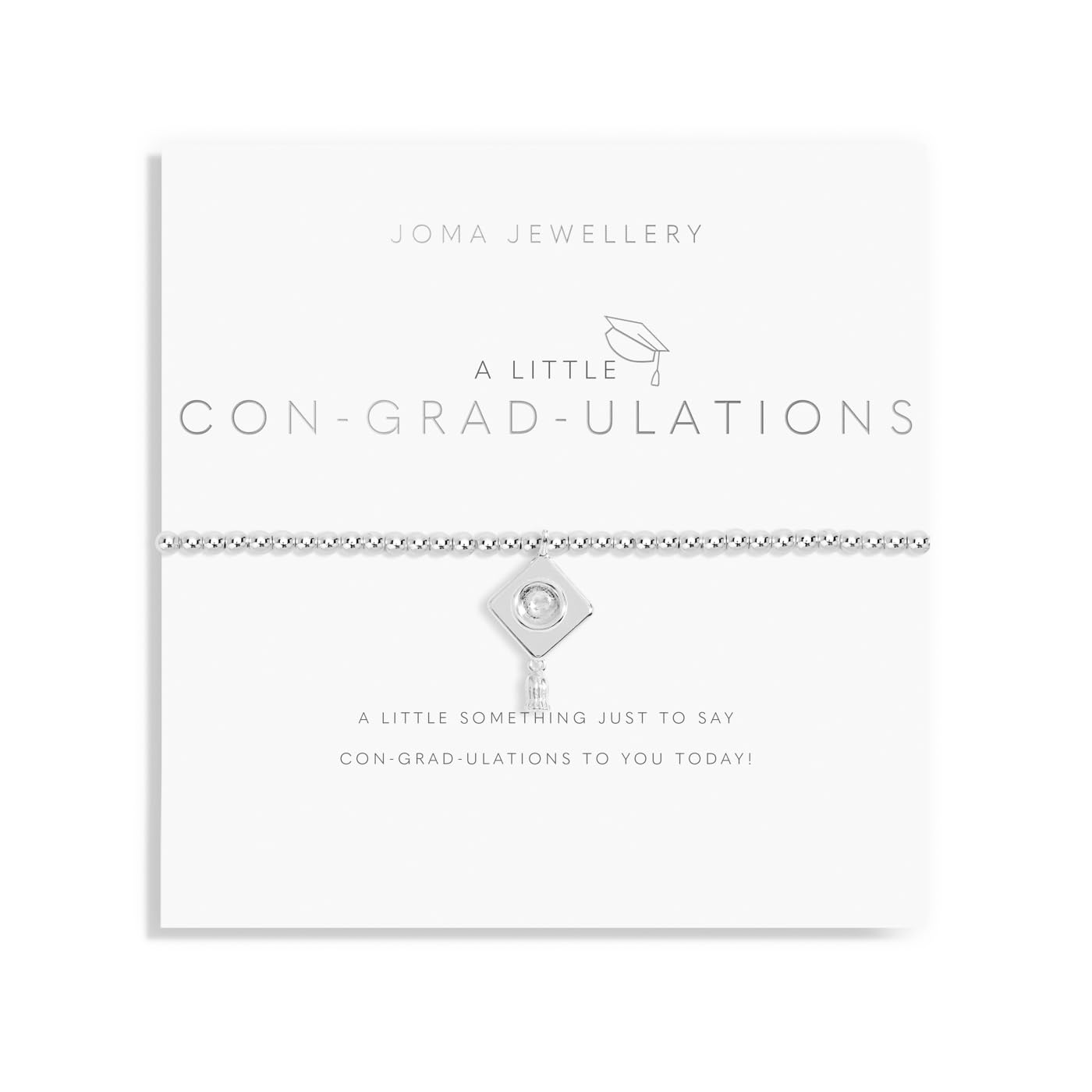 Joma JewelleryA LITTLE CON-GRAD-ULATIONS Silver Bracelet | 17.5cm stretch