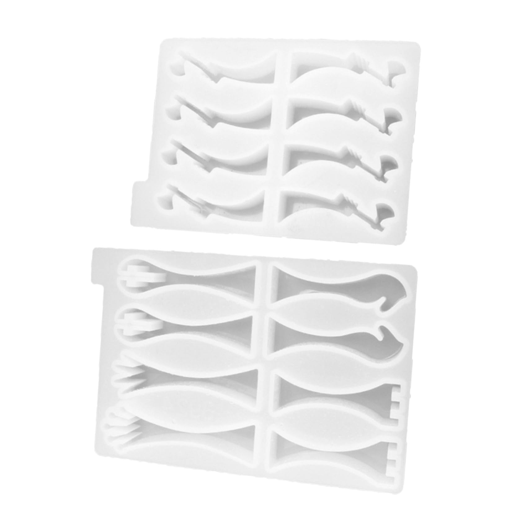 FRCOLOR Molde de Silicona Fácil Desmoldeo para Piezas de Ajedrez 3d 2 Piezas Reutilizable y Flexible para Resina Epoxi Adecuado para Manualidades DIY Infantiles
