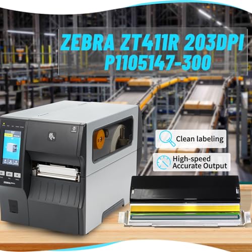 Image of P1105147-300 New Printhead for Zebra ZT411R ZT411 RFID Industrial Thermal Label Printer 203dpi PRINTHEAD Assy P1112740