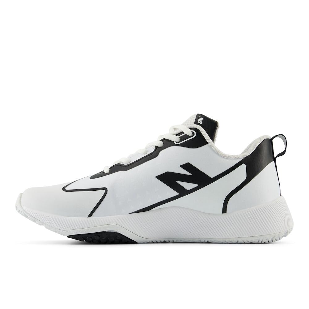 New Balance Women's FuelCell Romero Duo V2 Trainer Softball Shoe, White/Black, 5.5 Wide
