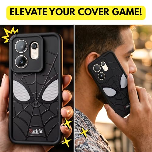 Image of DARKFIT Back Case Cover Compatible for Vivo V60 | Silicone Case | Camera & Body Protection| Shock Proof | for Vivo V60 | Color Black