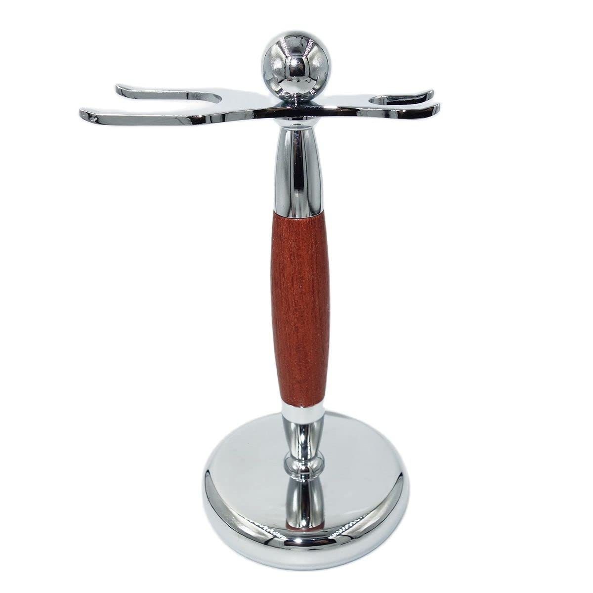 Porta rasoio Pratico supporto for pennello da uomo for rasoio, kit porta pennello da barba in acciaio inossidabile in palissandro moda, set da barbiere professionale for strumenti da barbiere